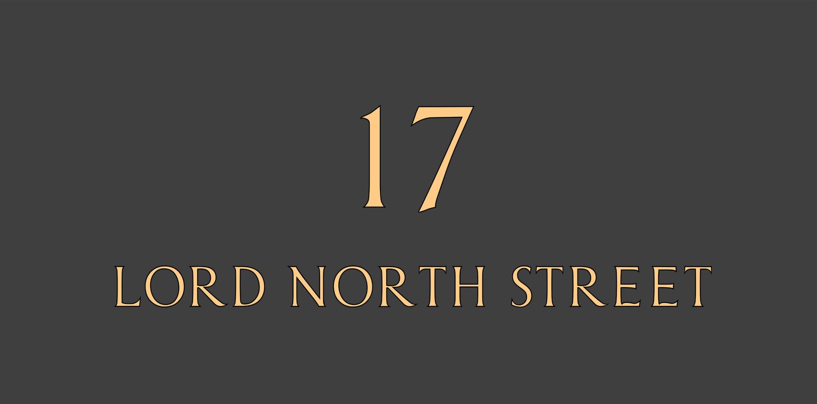 London House Number co, Reverse glass gilding House Number fanlight transom